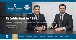 Desktop Screenshot of evansandcompany.com.au